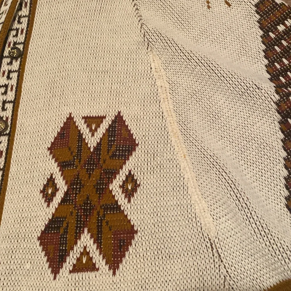 Vintage Sears Kachina Aztec Tribal Cape Poncho